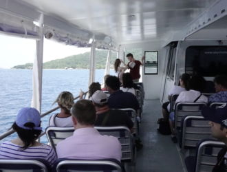 Seychelles Ferry : Cat Rose Open Air Upper Deck