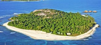 Cousin Island_Aerial View. One of the Top Praslin Attractions.